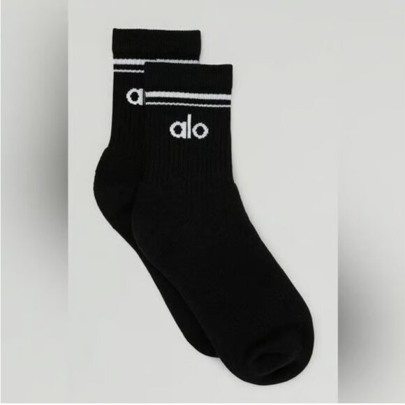ALO YOGA Unisex Half-Crew Throwback Sock NWOT - Picture 2 of 2